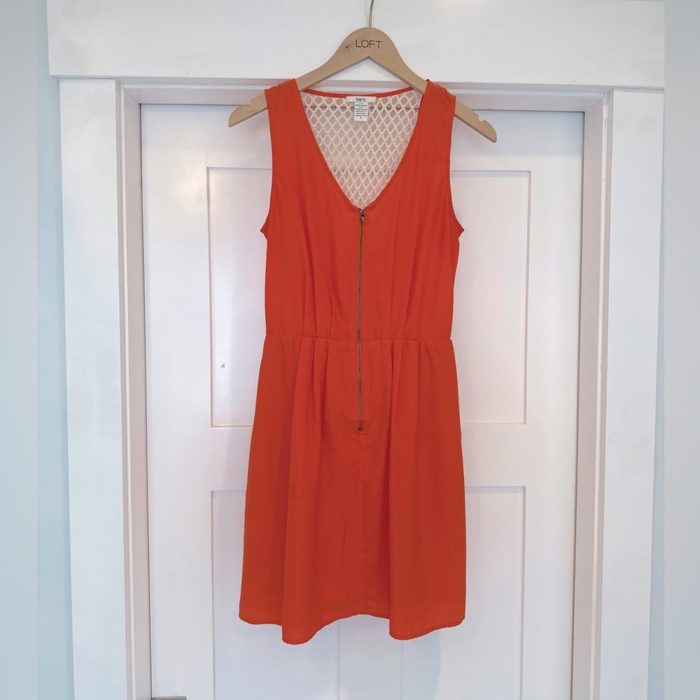 Bar III - orange dress - lace detail- small